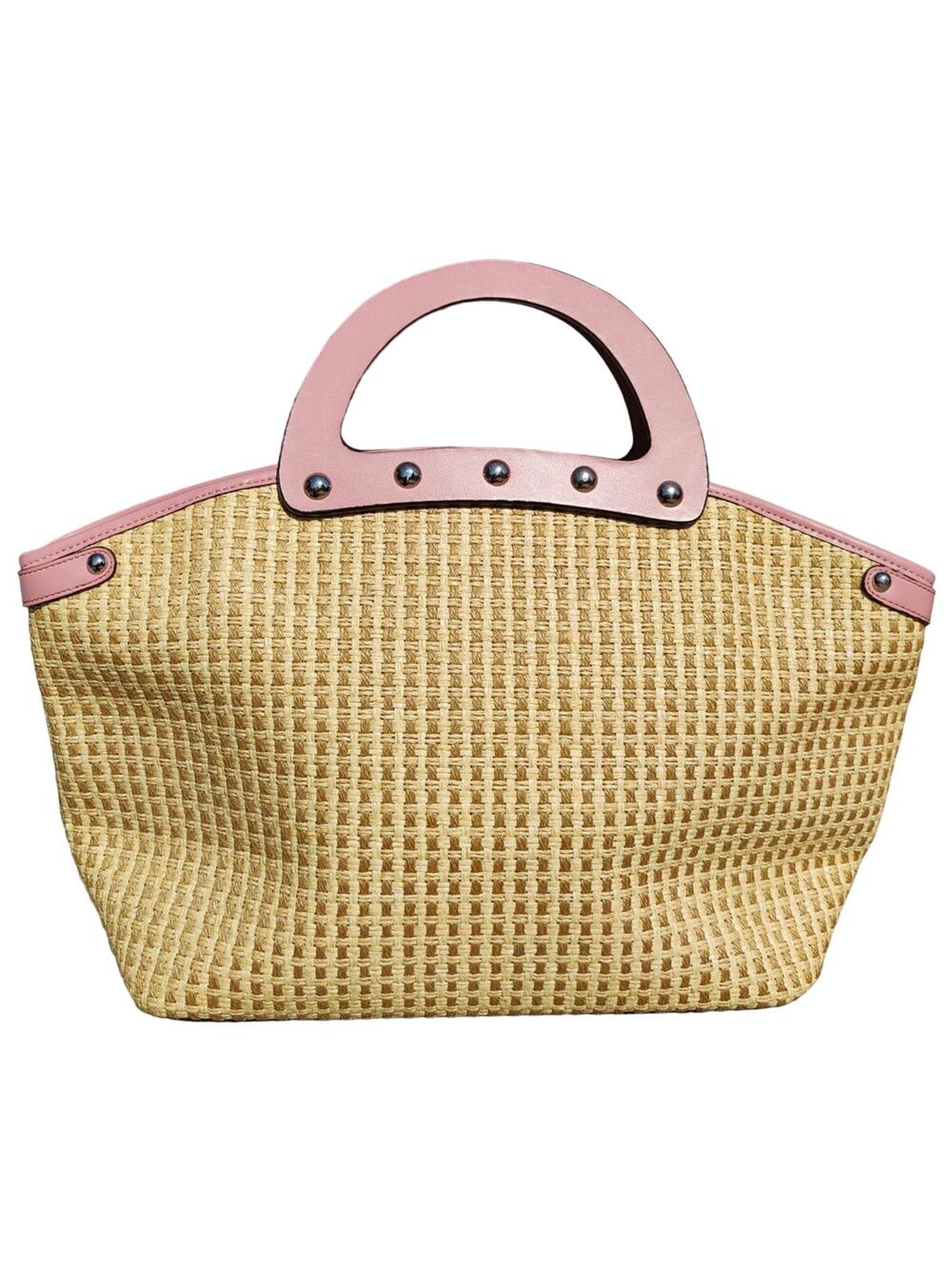 Tan woven Tote by Maxx New york